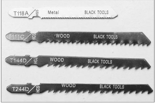 黑人工具 曲线锯条 金属/木材切割 木工锯条 往复锯条 5支装